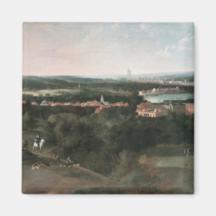 Ansicht über Greenwich-Park in Richtung zu London Magnet