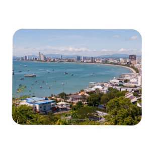Ansicht über Pattaya-Bucht Magnet