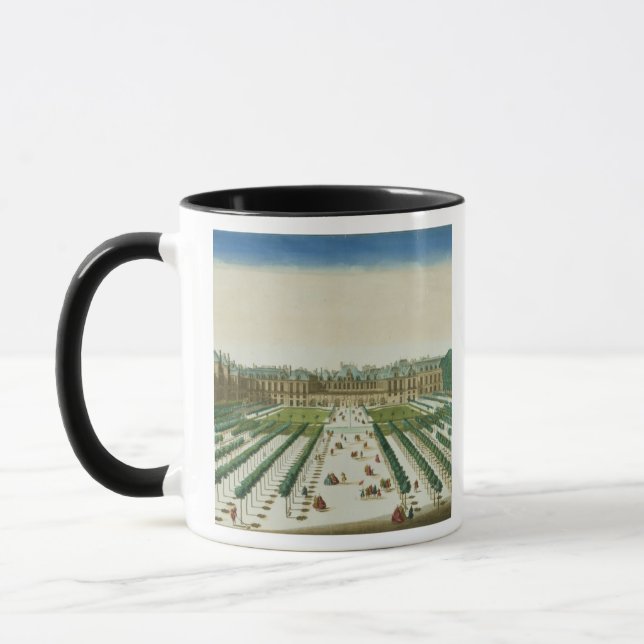 Ansicht und Perspektive des Palais Royal von Tasse (Links)