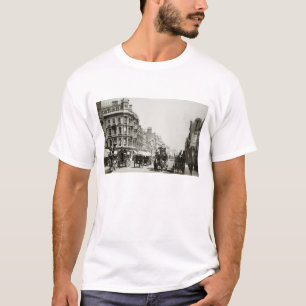 Ansicht-unten Oxford-Straße, London (b/w Foto) T-Shirt