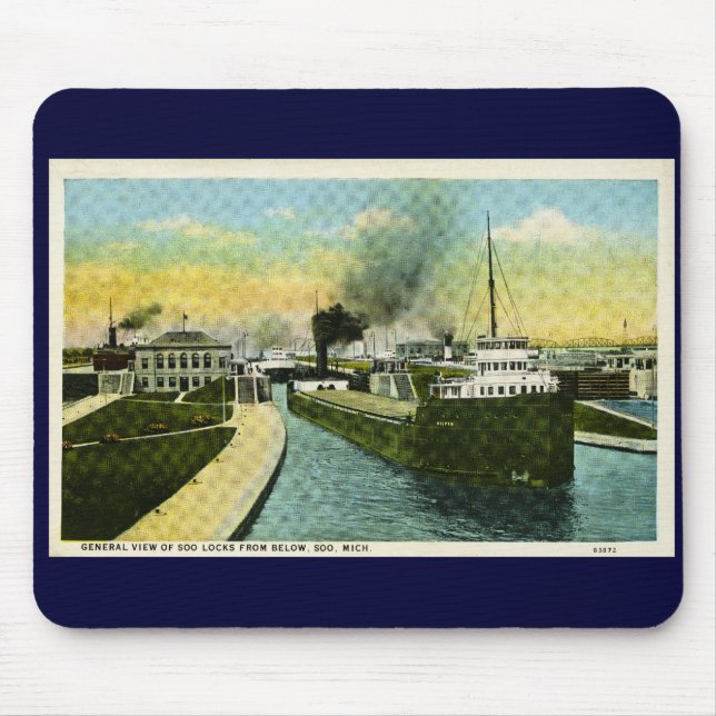 Ansicht unter das Soo, Soo Verschlüsse, Michigan Mousepad (Vorne)
