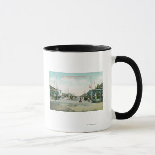 Ansicht Vans Ness Avenue ein Jahr nach dem Feuer Tasse