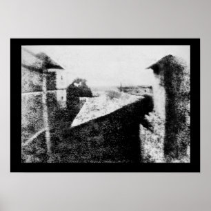 Ansicht vom Fenster bei Le Gras, erste Fotografie Poster