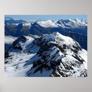 Ansicht vom Schilthorn Berg Poster
