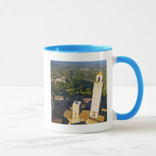 Ansicht vom Turm, San Gimignano, Siena, Toskana Tasse