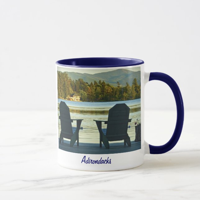 Ansicht von Adirondack Stühlen im Adirondacks, NY Tasse (Rechts)