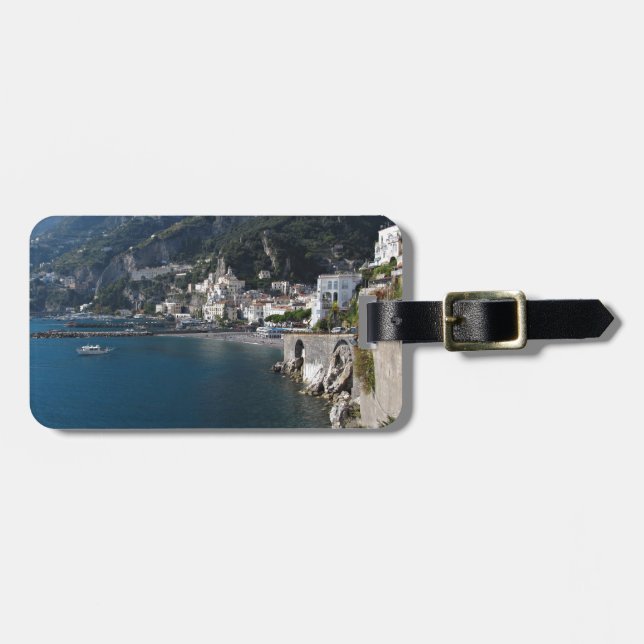 Ansicht von Amalfi-Küste Gepäckanhänger (Vorderseite horizontal)