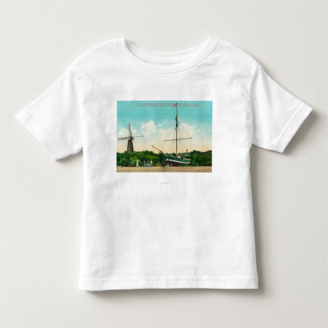 Ansicht von Amundsens arktischem Sloop Kleinkind T-shirt (Vorderseite)