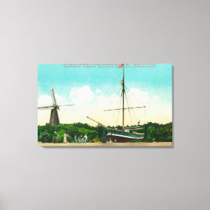 Ansicht von Amundsens arktischem Sloop Leinwanddruck