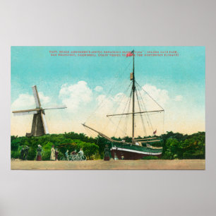 Ansicht von Amundsens arktischem Sloop Poster