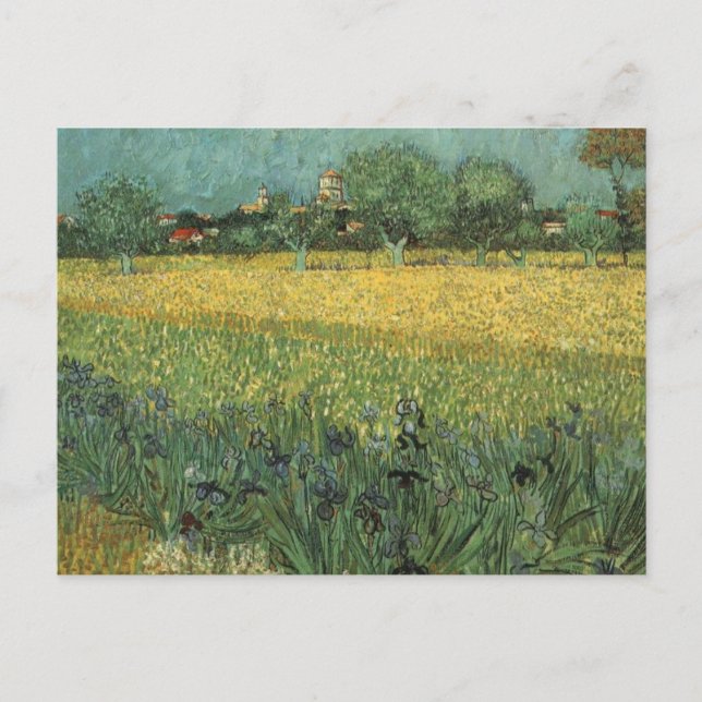 Ansicht von Arles mit Irisch Postkarte (Vorderseite)