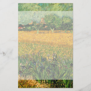 Ansicht von Arles mit Irisch von Vincent van Gogh Briefpapier