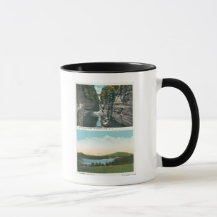 Ansicht von Ausable Abgrund und von Saranac See Tasse