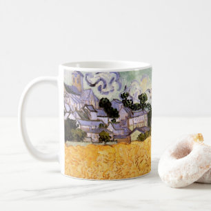 Ansicht von Auvers mit Kirche von Vincent van Gogh Kaffeetasse