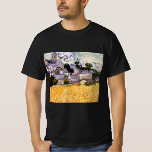 Ansicht von Auvers mit Kirche von Vincent van Gogh T-Shirt