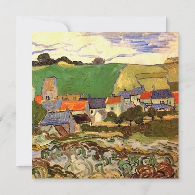 Ansicht von Auvers von Vincent van Gogh (Vorderseite)