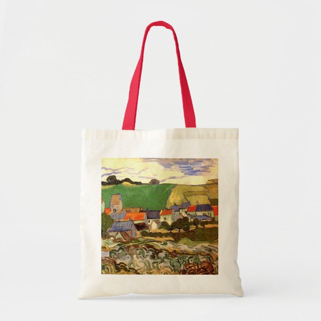 Ansicht von Auvers von Vincent van Gogh Tragetasche (Vorne)