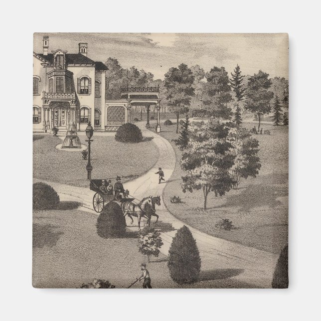 Ansicht von Brattleboro Vermont Magnet (Vorne)