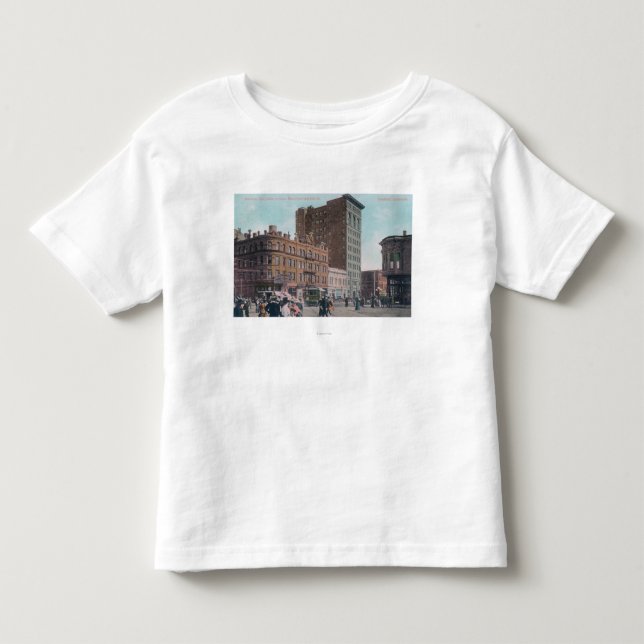 Ansicht von Broadway, 14. St., Allee Junctio Kleinkind T-shirt (Vorderseite)