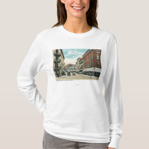 Ansicht von Broadway und von Eckstrang-Straße T-Shirt