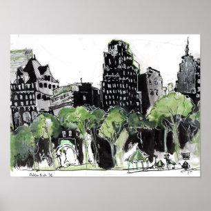Ansicht von Bryant-Park NYC Poster