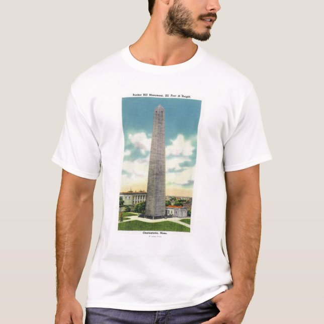Ansicht von Bunker Hill-Monument # 2 T-Shirt (Vorderseite)