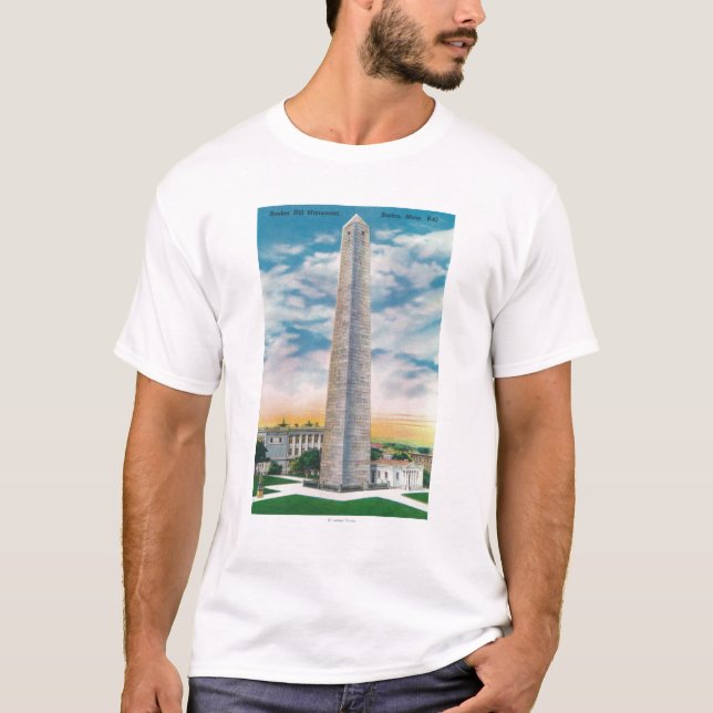 Ansicht von Bunker Hill-Monument T-Shirt (Vorderseite)