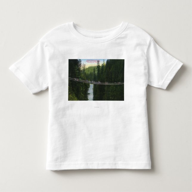 Ansicht von Capilano Hängebrücke Kleinkind T-shirt (Vorderseite)