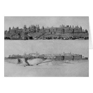 Ansicht von Carcassonne von der Westseite