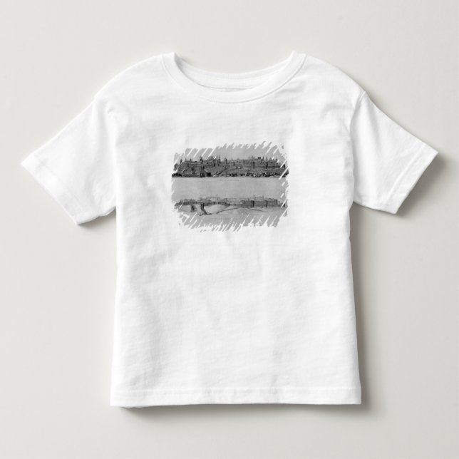 Ansicht von Carcassonne von der Westseite Kleinkind T-shirt (Vorderseite)