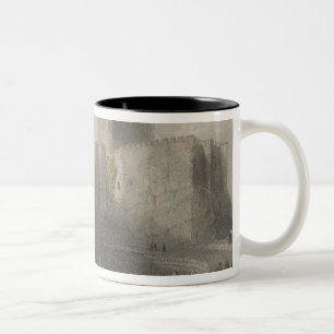 Ansicht von Carrifergus Schloss Zweifarbige Tasse