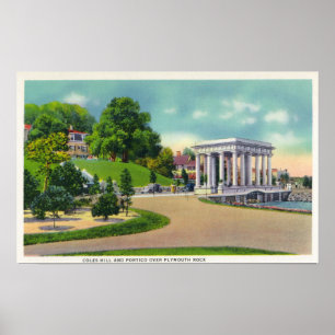 Ansicht von Coles-Hügel und von Plymouth Poster