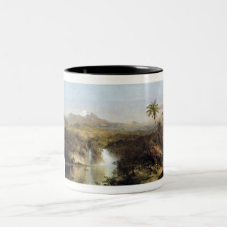 Ansicht von Cotopaxi, Ecuador, Frederick Edwin Zweifarbige Tasse