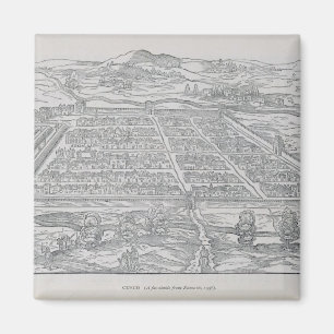 Ansicht von Cusco, von Ramusio, Kneipe. 1556 Magnet