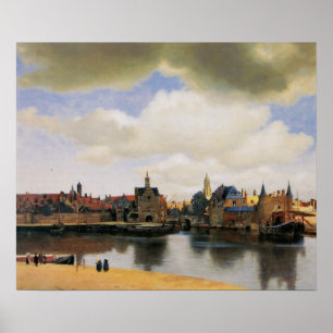 Ansicht von Delft durch Johannes Vermeer Poster