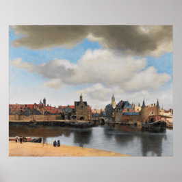 Ansicht von Delft Vermeer Poster