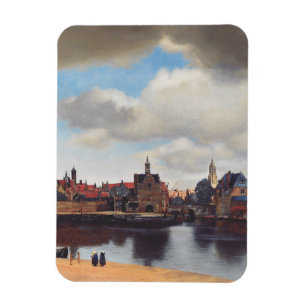 Ansicht von Delft von Johannes Vermeer Magnet