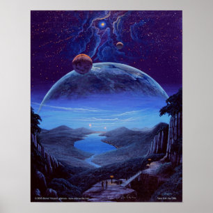 Ansicht von den Klippen Poster