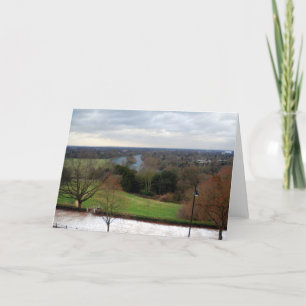 Ansicht von der Richmond-Hügel-Terrasse, Surrey, Karte