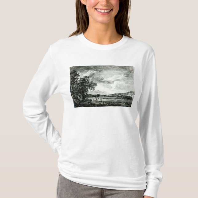 Ansicht von des Hudsons Fluss von Pakepsey T-Shirt (Vorderseite)