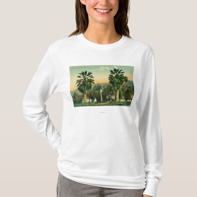 Ansicht von DoppelPalmsParaiso Frühlingen, CA T-Shirt (Vorderseite)