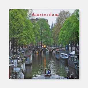 Ansicht von einem der Amsterdam-Kanäle Magnet