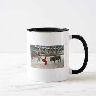 Ansicht von einem Matador ungefähr, zum des Tasse