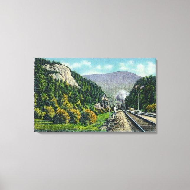 Ansicht von Elephant's Head & Crawford Notch Einga Leinwanddruck (Vorderseite)