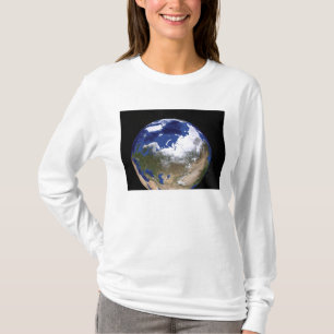 Ansicht von Erde die arktische Region zeigend T-Shirt