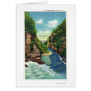 Ansicht von Fall-Nebenfluss-Schlucht