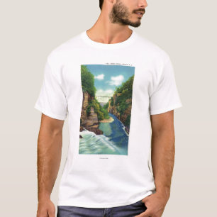 Ansicht von Fall-Nebenfluss-Schlucht T-Shirt