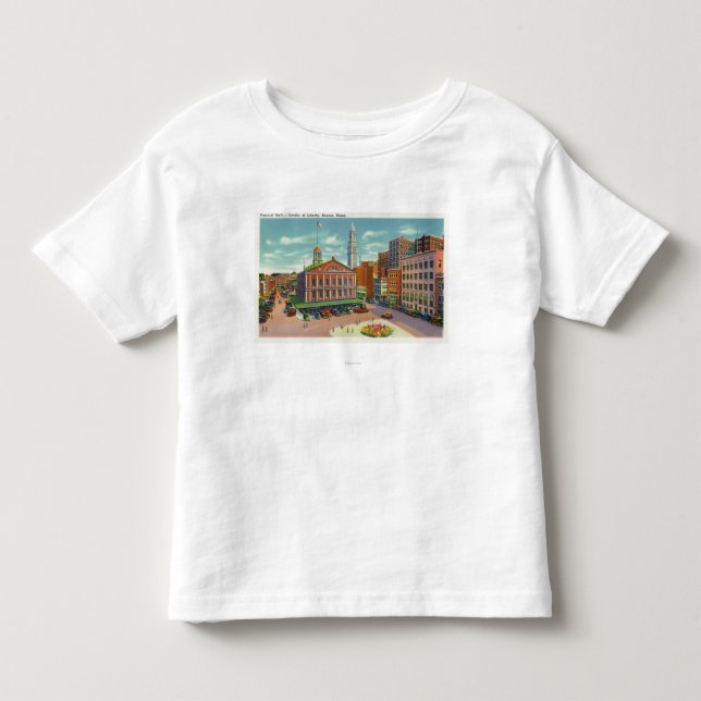 Ansicht von Faneuil Hall, die Wiege der Freiheit Kleinkind T-shirt (Vorderseite)