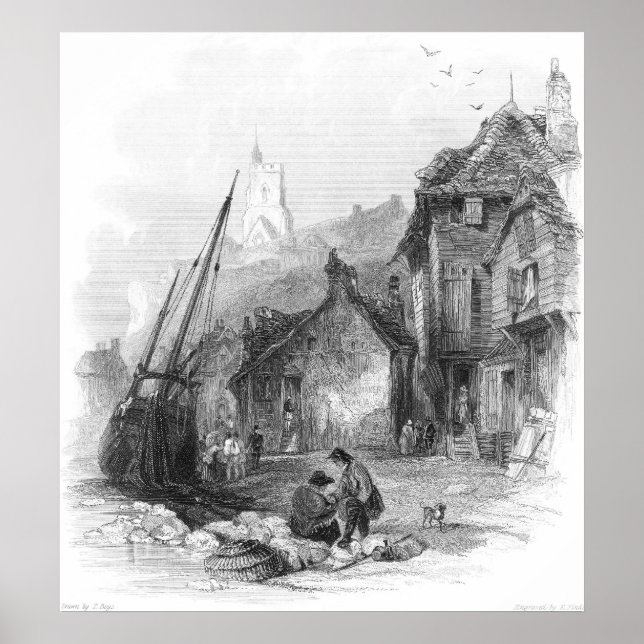 Ansicht von Folkestone Poster (Vorne)