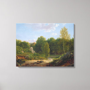 Ansicht von Fontainebleau-Wald, 1829 Leinwanddruck